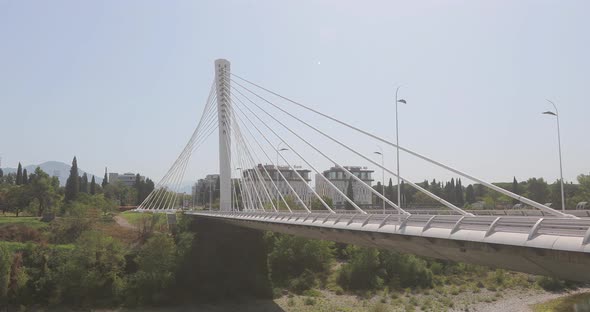 Millennium Bridge in Podgorica Montenegro