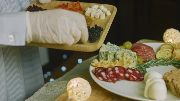 I Add Different Tropic Dried Fruits to Charcuterie Plate