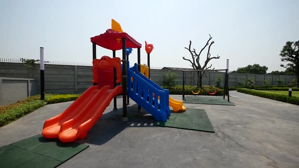 Modern and Colorful Outdoor Playground For Children