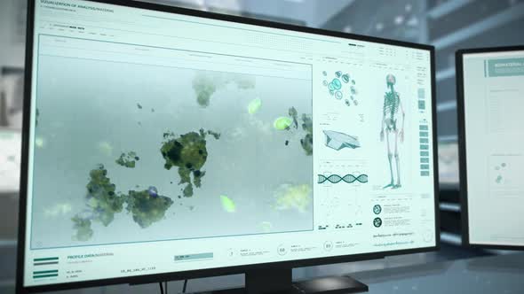 Infusoria Slippers Microbe Examined In Microscopic Research Software Interface alt