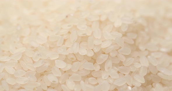 Heap of uncooked rice