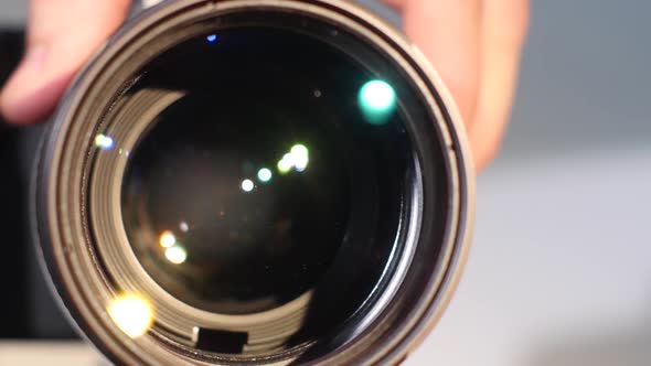 Camera Zoom Lens, Glare, Close Up