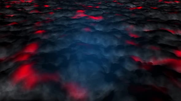 Cloud Fire Animation | Fiery Lava and Smoke