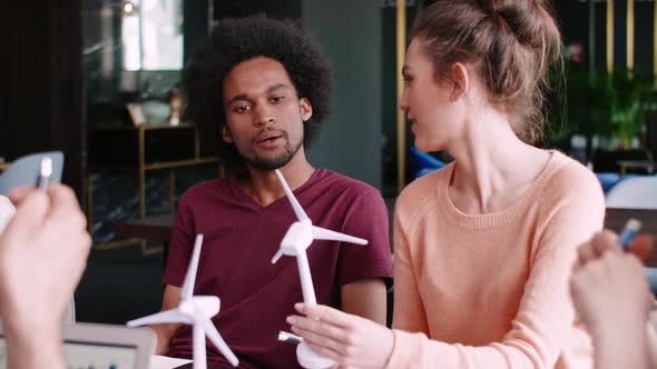 Multi ethnic group at a business meeting   