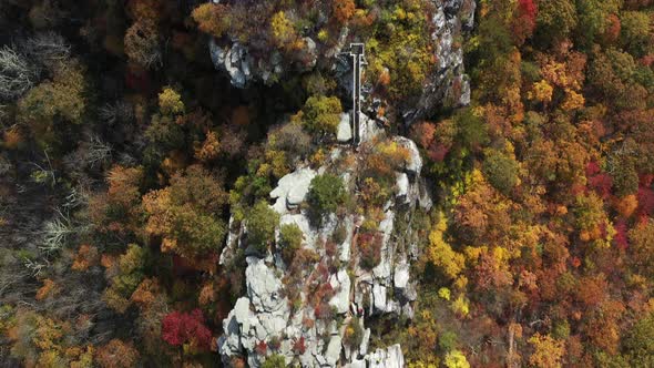 Rock Formation - Virginia/West Virginia - Bird's Eye View - Autumn