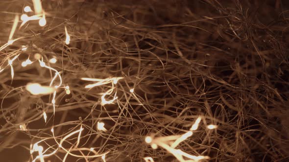 Macro Steel Wool Burning