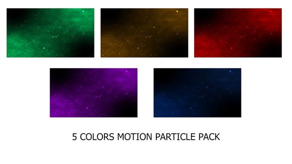 5 Colors Particle Motion Background Pack