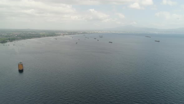 Cargo Ships Harbor