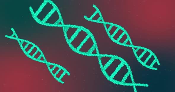 DNA structures against multi color background alt