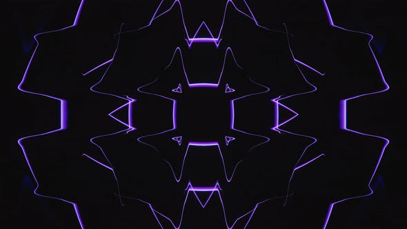 Abstract Arrows Blue and Purple Flash Kaleidoscope Vj Loop