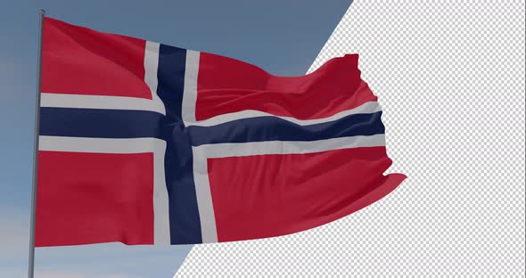 flag Bouvet Island patriotism national freedom, seamless loop, alpha channel