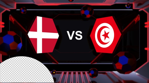 Denmark Vs Tunisia Football World Cup Qatar 2022 Vs Card Transition