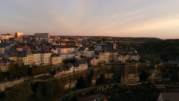 Drone footage Chemic de la Corniche Luxembourg