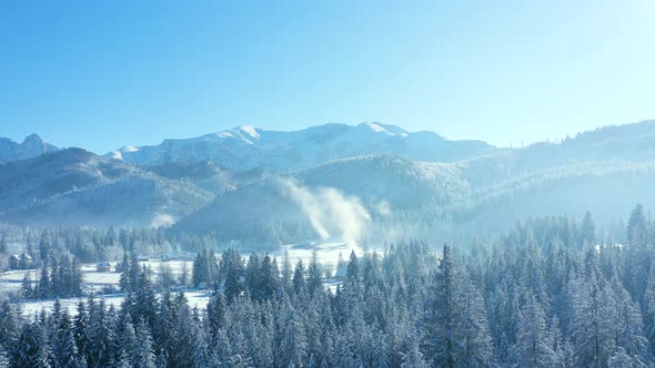 Winter in a Mountain Village