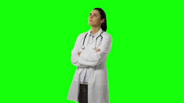 Young doctor in a lab coat