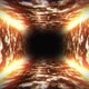 Infinite Neon Orange Tunnel Background Loop - VideoHive Item for Sale