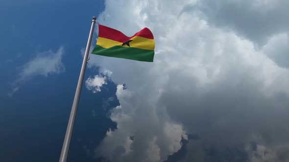 Ghana Flag Waving 2K