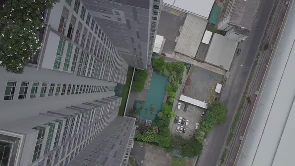 Asoke and Petchaburi Aerial Footage in Bangkok, Thailand