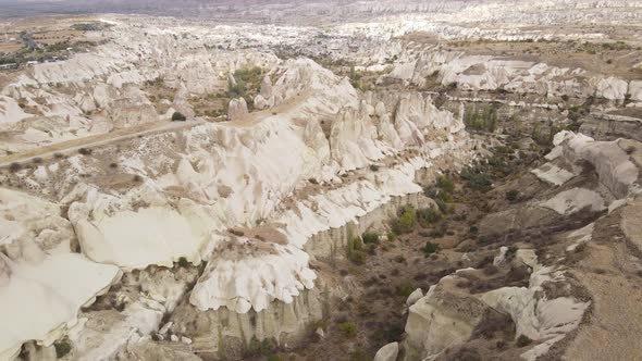 Cappadocia Landscape Aerial View, Turkey, Goreme National Park