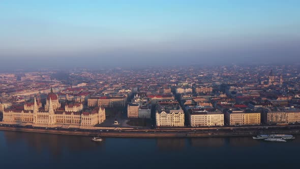 Aerial View Budapest City