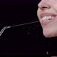 Water Flosser Cleaning Young Woman's Teeth Closeup - VideoHive Item for Sale