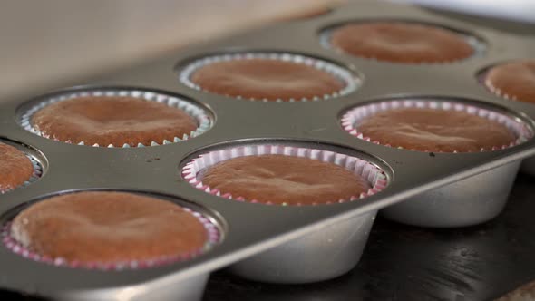 TimeLapse Cupcakes in the oven