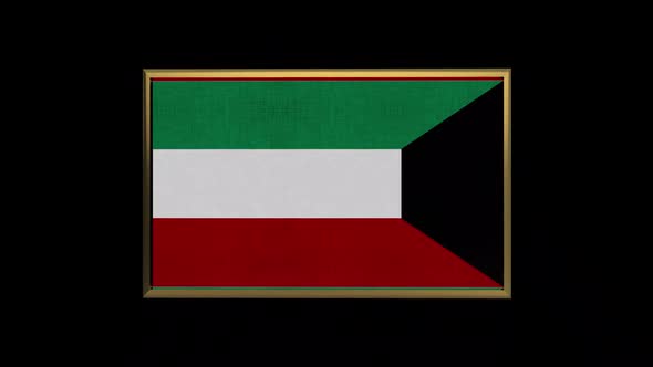 Kuwait 3D Flag