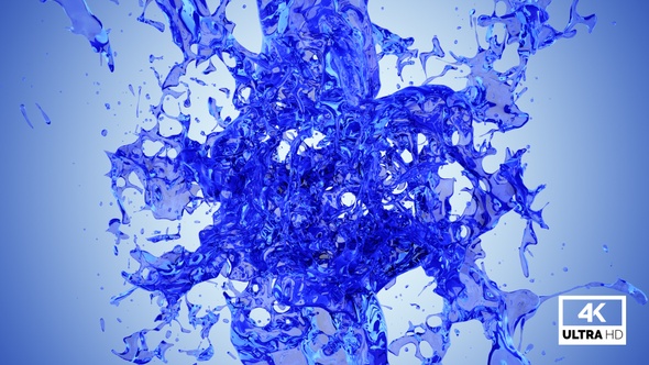 Blue Water Splash Collision alt