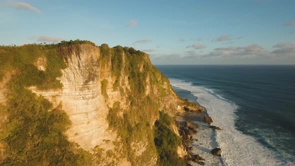 Rocky Coastline on the Island of Bali