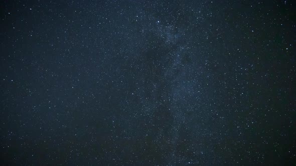 Milky way time lapse, spiral night timelapse with clouds