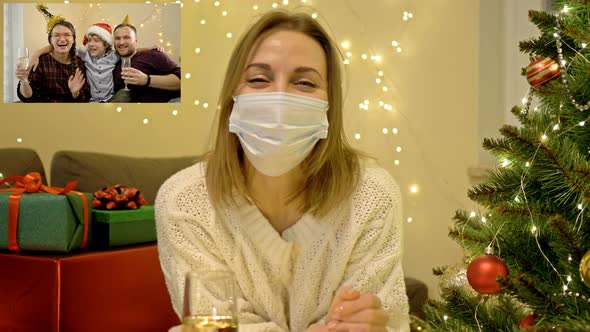 Woman Isolated During the Quarantine Period Wishes Her Friends Merry Christmas Via the Internet