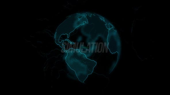 Simulation Earth Background 