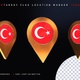 Turkey Flag Location Marker Icon - VideoHive Item for Sale