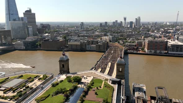 Aerial Video Inspection Cannon Street Railway Bridge Circa 2022