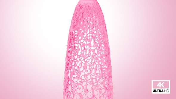 Falling Strawberry Milkshake Like Fountain  alt