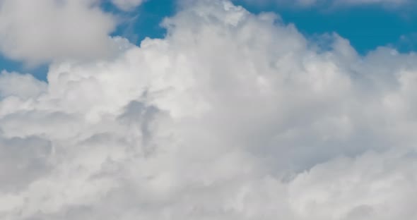 Timelapse of the Blue Sky Moving Clouds Background