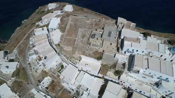 Village of Seralia at near Kastro Sifnou on the island of Sifnos in the Cyclades