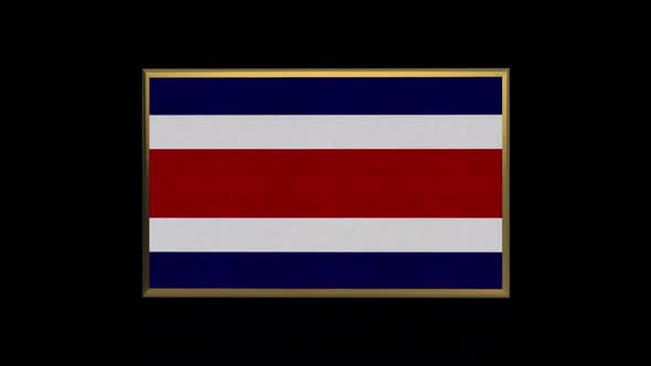 Costa Rica 3D Flag