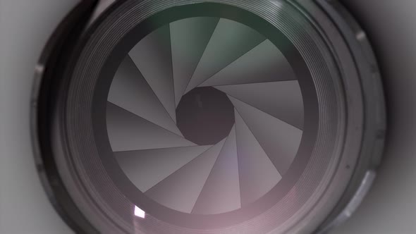 Aperture of the Photographic Lens Opens