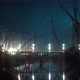 Night Timelapse Stars in City with Bridge and River - VideoHive Item for Sale