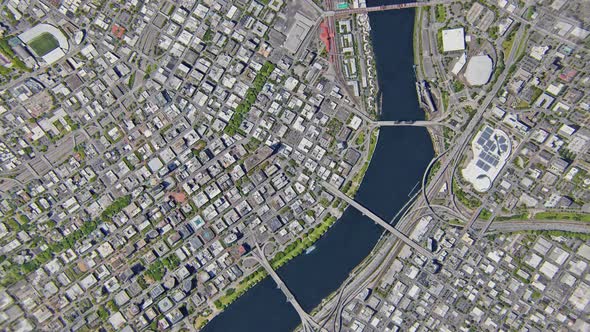 Porland city  USA Cinematic Full Earth Zoom 4K alt