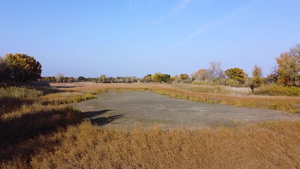 Dried up lake