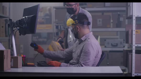 Men Working in a Distribution Center