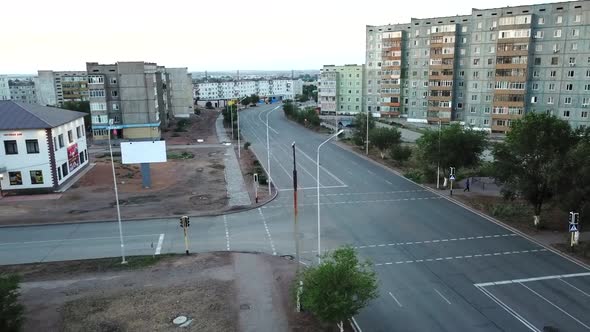 A Small Town on the Shore of the Balkhash Lake