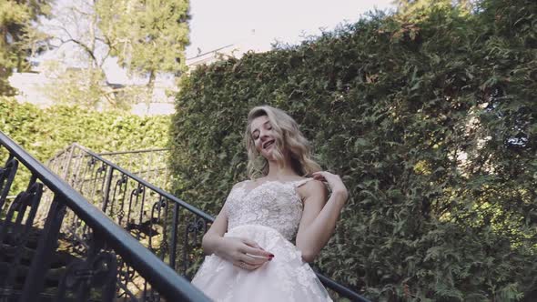 Beautiful and Lovely Bride. Pretty and Well-groomed Woman