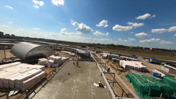 Tunnel Corridor and Unfinished Sports Stadium Building