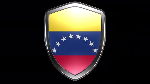 Venezuela Emblem Transition with Alpha Channel - 4K Resolution