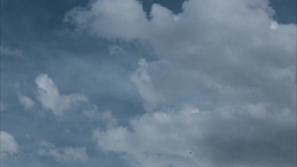 Dramatic Stormy Sky and Fast Moving Clouds Timelapse