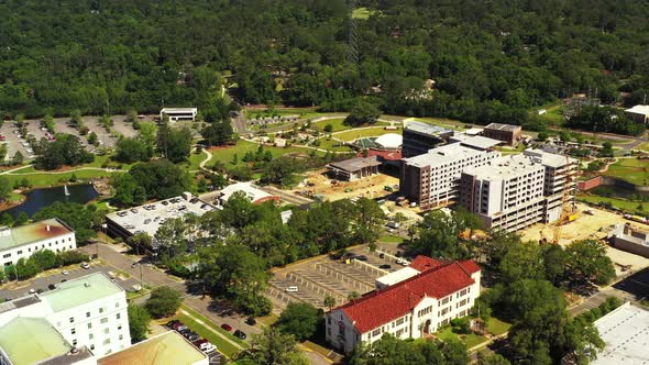 Aerial drone footage Cascades Park Tallahassee FL USA