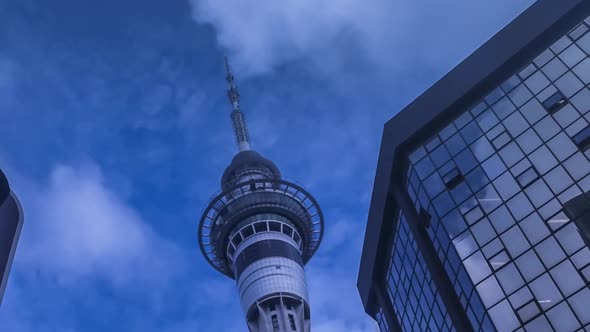 Auckland Sky Tower timelapse